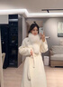 KAISENSHI鄂爾多斯市產(chǎn)2024冬季新款雙面羊絨大衣女長(zhǎng)款毛呢白色外套 產(chǎn)自鄂爾多斯市-千金白 (含狐貍毛圍脖) S 曬單實(shí)拍圖