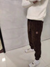 地潮男燈芯絨褲子男春秋冬季寬松大碼男褲運動(dòng)衛褲束腳褲加絨休閑褲子 不加絨804-咖啡色【單條裝】 XL 建議體重【120-140斤】 曬單實(shí)拍圖