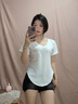 槿城性感純欲心機上衣女配裙子設計感小眾下擺孤形不規則短袖T恤夏裝 白色GF934 M【98斤以下】 曬單實(shí)拍圖