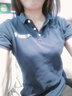 珠光萊卡工作服polo定制印字工衣T恤定做衣服文化衫刺繡logo短袖公司工裝 藏青【B款】 L 曬單實(shí)拍圖