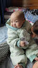 巴拉巴拉童裝嬰兒羽絨服連體衣寶寶2025新款冬裝加厚保暖哈衣爬服萌趣造型 綠色恐龍-白鴨絨 100 cm-充絨量107g 曬單實(shí)拍圖