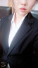 造夢(mèng)伊人小西裝女職業(yè)裝女裝套裝春裝白領(lǐng)OL面試正裝韓版修身顯瘦西服女新品外套售樓文員工裝 黑色單件西裝 XL 曬單實(shí)拍圖