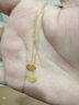 菜百首飾 黃金耳飾 足金祥云紋耳線 時尚女款耳墜耳線  計價 HJ 黃金耳飾 約1.98g 曬單實拍圖