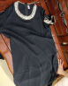 ZXEGI高档真丝连衣裙女夏季休闲显瘦小个子桑蚕丝裙子中长款遮肉显瘦 黑色经典款 2XL （136-150斤） 晒单实拍图