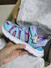 Skechers斯凱奇童鞋女童涼鞋夏季兒童包頭涼鞋輕質(zhì)男童沙灘鞋302721L 女童/青綠色/多彩色/TQMT 32 曬單實(shí)拍圖