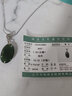 【岫巖館】荷玉情緣 岫玉 岫玉180水滴  平安扣玉墜珠寶吊墜女平安扣男女士掛件 曬單實(shí)拍圖
