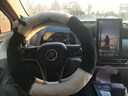 YADINNI汽車方向盤套冬季毛絨卡通熊貓保暖車把套防滑橡膠硅膠裝飾女款 【毛絨款】刺繡熊貓背影方向盤套(38D型) 曬單實拍圖