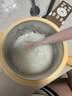 Beeshum貝斯哈姆保溫碗嬰兒輔食碗不銹鋼陶瓷覆層注水恒溫碗寶寶兒童餐具 蜜小蜂-黃色【316L內膽】 曬單實(shí)拍圖