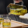 鑫尚銘 月牙玻璃杯綠茶泡茶水分離自濾茶具辦公室男士喝茶杯一體式休閑 自濾杯350ml 曬單實拍圖