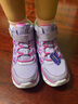 Skechers斯凱奇閃燈鞋童鞋兒童靴子女冬發(fā)光鞋保暖大童鞋302668L 曬單實(shí)拍圖