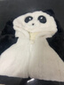奧特曼嬰幼兒連體服秋冬款寶寶可愛動(dòng)物卡通毛絨外出哈衣新生兒家居睡衣 黑+白【兔毛熊貓】 80cm 曬單實(shí)拍圖