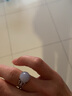 千載一玉 翡翠玉戒指 女士銀鑲淡綠戒指 女戒 玉石玉器 活口可調節 帶證書(shū) 品牌包裝盒 曬單實(shí)拍圖