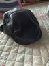 鑫諾翔新款真皮貝雷帽秋冬季男士帽潮帽子羊皮前進(jìn)帽體閑老頭爸爸爺爺帽 黑色 均碼 55-59 曬單實(shí)拍圖