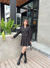 ZHR長筒靴女英倫風(fēng)時(shí)尚百搭騎士靴女潮流氣質(zhì)舒適直筒女靴柔軟親膚厚底增高靴子女 BL77 黑色(單里) 37  曬單實(shí)拍圖
