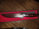 信作（XINZUO）大馬士革鋼菜刀6英寸剔骨分割刀開(kāi)魚(yú)刀剔肉分割刀屠宰刀拆骨刀具 逸-分割刀+皮套 曬單實(shí)拍圖