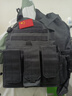 丹比諾戰(zhàn)術(shù)背心6094多功能作戰(zhàn)馬甲MOLLE拓展迷彩輕量真人CS插板防刺服 黑色丨帶前后插板 曬單實(shí)拍圖
