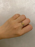 六福珠寶18K金鏈條黃鉆鉆石戒指結(jié)婚求婚鉆戒送禮bTDSKR0010YW 10號(hào)-總重1.57克 曬單實(shí)拍圖