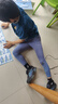 安踏兒童褲子女大童舞蹈系列針織打底褲A362429706 曬單實(shí)拍圖