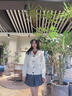 LAGOGO麻花針連帽毛衣外套女拉谷谷春秋新款米白色毛針織衫開(kāi)衫 米白色(V2) L 曬單實(shí)拍圖