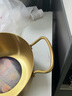 銘泉友盛 泡面鍋?lái)n式家用蒸煮鍋湯鍋雙耳燃?xì)庠畈讳P鋼鍋耐高溫網(wǎng)紅便面 韓式鍋-金色【20cm】 曬單實(shí)拍圖
