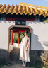 RUIQIUER新中式國風(fēng)盤扣連衣裙女夏季新款女裝溫柔淑女改良旗袍套裝裙子 粉色套裝 M 曬單實拍圖
