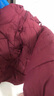 俞兆林（YUZHAOLIN）中老年人羽絨服新款媽媽冬裝白鴨絨老人衣服女冬季奶奶大碼外套 酒紅色 3XL (參考120-135斤) 曬單實拍圖