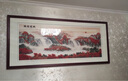 伯莎丹頓 蘇繡客廳墻山水畫(huà)鴻運當頭裝飾掛畫(huà)2.5米純手工蠶絲刺繡蘇州繡品 鴻運當頭 裝框110*250CM 平針綉 曬單實(shí)拍圖