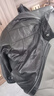 凱撒牛革皮(牛皮)真皮皮衣男士立領夾克外套海寧KS83500 黑色 XL  曬單實拍圖