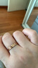 明牌珠寶 18K金彩金玫瑰金紐紋戒莫比烏斯環(huán)戒指禮物女CSM0095定價(jià) 約0.48-0.68克 K紅16號 曬單實(shí)拍圖