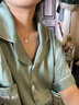 中國黃金（CHINA GOLD）S銀一貝子項鏈女款輕奢小眾精致鎖骨七夕情人節(jié)禮物送女朋友老婆 一貝子項鏈 曬單實拍圖