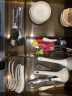 百露日式厨房抽屉收纳盒内置分隔筷子刀叉餐具整理小盒子塑料分格神器 套装C(2小2中2长2大) 实拍图