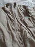 無印良品 MUJI 男式 法國亞麻水洗 立領(lǐng)襯衫 ACA30A2S 原色 M 曬單實拍圖