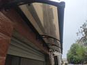博朗晴鋁合金雨棚大水槽遮陽棚家用戶外陽臺庭院窗戶門頭靜音擋雨篷 整套伸出60cm*200cm 曬單實(shí)拍圖