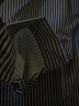 鲁宾克 条纹衬衫男长袖春夏新款外套潮牌衬衣韩版小清新青年学生上衣 黑色 XL 实拍图