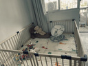 Jolly Baby兒童游戲圍欄嬰兒防護欄寶寶爬行學(xué)步安全欄客廳家用地上實木圍欄 新西蘭松180*200【藍色扣含門】 曬單實拍圖