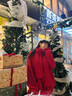 熒蒂圣誕新年紅色毛衣女秋冬季2025新款小個(gè)子寬松中長(zhǎng)款加厚針織衫女 紅色1 M 曬單實(shí)拍圖
