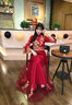 塞德勒敬酒服新娘2025秋季長(cháng)袖新中式結婚遮肚子晚禮服女 酒紅色長(cháng)款 XL 曬單實(shí)拍圖