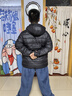 小豬托尼男童輕薄羽絨服蓄熱秋冬保暖外套中長(cháng)款兒童羽絨服男大童青少年 輕薄羽絨黑 180 合適170-175身高，150-170斤 曬單實(shí)拍圖