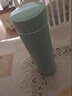 耀旌陶瓷內膽雙層真空保溫杯高顏值辦公泡茶杯車(chē)載便攜水杯禮品杯 嫩草綠/420ML 曬單實(shí)拍圖