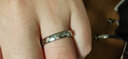 訫緣飾品 999足銀戒指女時(shí)尚潮個(gè)性共渡余生有你小眾ins情人節禮物送女友 999足銀余生相伴情侶對戒【單戒 男女備注】 開(kāi)口可調節 曬單實(shí)拍圖