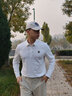 PGA高爾夫服裝男長(cháng)袖T恤 秋冬運動(dòng)球衣 男裝衣服高彈面料 PGA 101300-白色 XL 曬單實(shí)拍圖