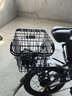 山地自行車(chē)后車(chē)筐后座架置物筐書(shū)包車(chē)籃子后置后貨架單車(chē)籃筐藍框 帶蓋加大自行車(chē)后筐黑色 曬單實(shí)拍圖