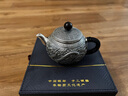 歸銀堂純銀999泡茶壺立體浮雕龍鳳呈祥銀茶壺足銀功夫茶具婚慶送禮小壺 230ml+證書(shū)+禮盒 曬單實(shí)拍圖