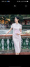 固執(zhí)（OBSTINATE）2025夏季新款中式立領(lǐng)蕾絲短袖中長款旗袍連衣裙70042QP09086 紫色 S 曬單實拍圖