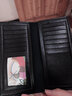 書(shū)果兒(SHU GUO ER)多卡位男士錢(qián)包長(cháng)款青年皮夾票夾日韓休閑男薄款錢(qián)夾 黑色 曬單實(shí)拍圖