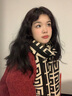 MAINLYKITTY圍巾女秋冬季女士圍巾披肩保暖圍脖生日送媽媽女友禮物 禮盒裝 【黑色】送女朋友實(shí)用老婆 曬單實(shí)拍圖