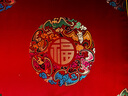 鳳公館中式坐墊套罩可拆洗實(shí)木沙發(fā)餐椅墊圈椅墊凳墊客廳茶桌椅子墊防滑 大五福 紅色  坐墊50*50cm(4cm高密度海綿)不含抱枕 曬單實(shí)拍圖