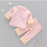 人之初婴儿薄棉衣套装秋冬季男女宝宝衣服06个月12新生儿童汉服唐装外套 粉红色 90cm建议18-24个月 实拍图