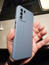 菲科斯 適用realme 真我Q3s手機殼液態(tài)硅膠保護套A鏡頭全包保護攝像頭直邊防摔男女軟殼 真我Q3s【薰衣灰】+鋼化膜 曬單實(shí)拍圖
