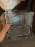 共度（Gong Du）玻璃方形金鱼缸办公桌绿萝水培家用创意小鱼缸小型迷你桌面乌龟缸 中号方形裸缸 12*12CM 实拍图